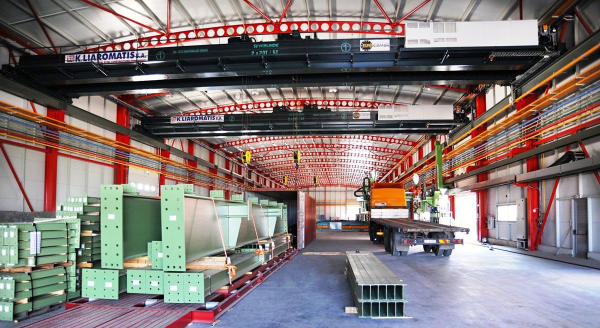 K. Liaromatis 20/20/5tn Top Running Cranes