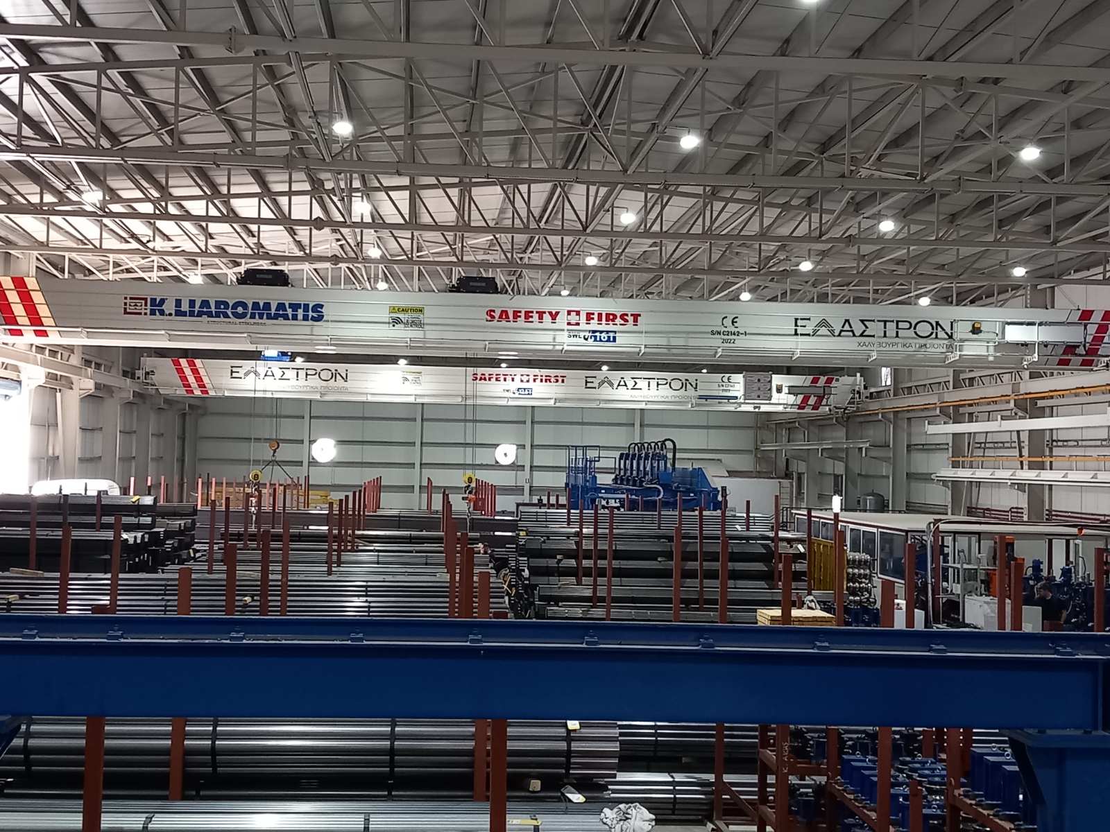 Elastron 12/12tn, 12.5tn & 8/8tn Top Running Cranes