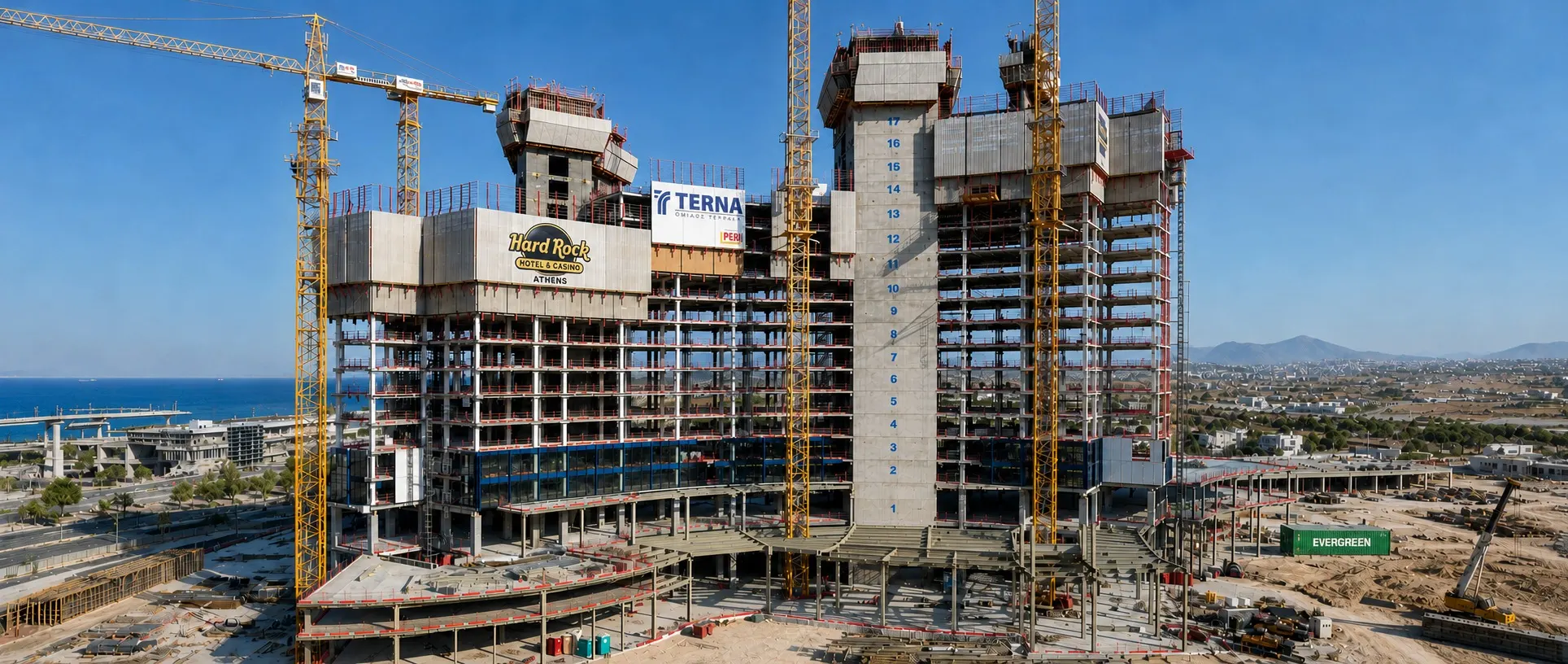 Hard Rock Hotel & Casino Athens – High-Rise Steel Structure Project